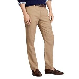 NWT $125 Polo Ralph Lauren Men's Pants 36X30,36X34 LINEN BLEND STRAIGHT LEG